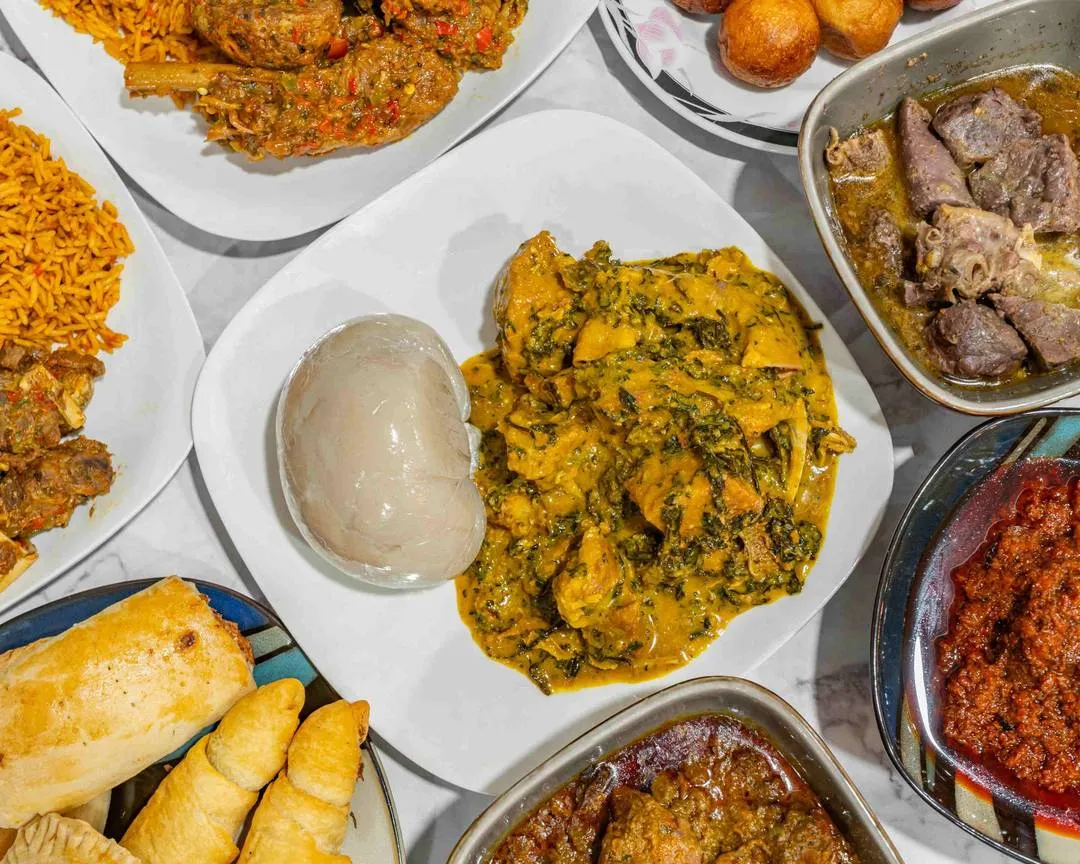 Loo Afro Naija Cuisine restaurant interior in south Edmonton